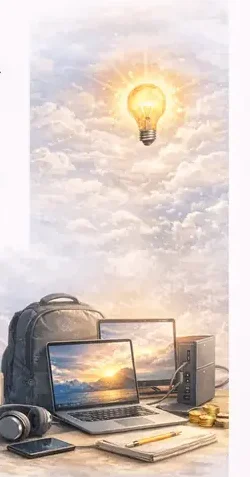 laptop setup with accessories showing flexibility and adaptability in choosing the right laptop