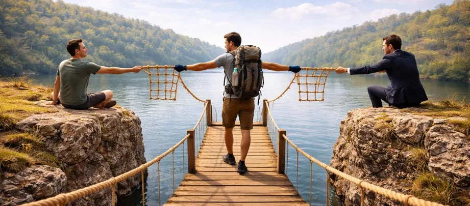 Traveler laptop acting as a bridge between budget and business use cases