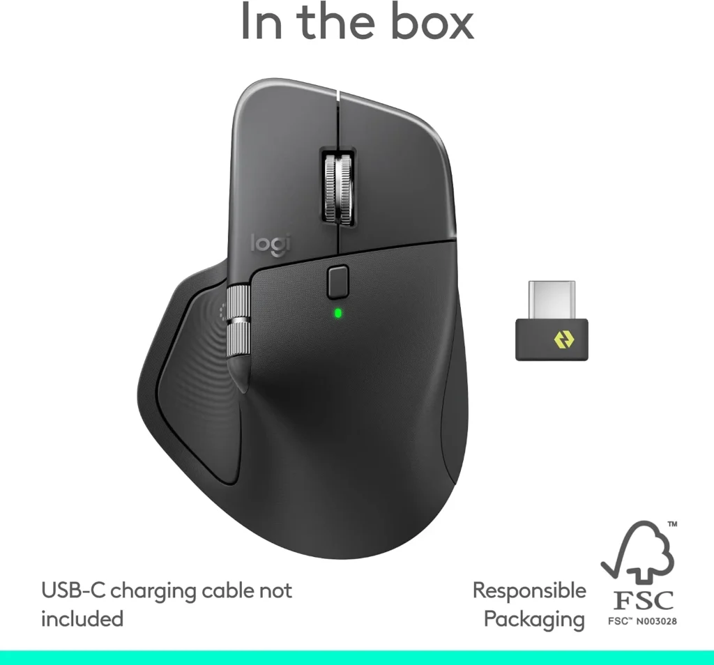 Logitech MX Master 4 Review 2026 Logitech MX Master 4 and included accessories